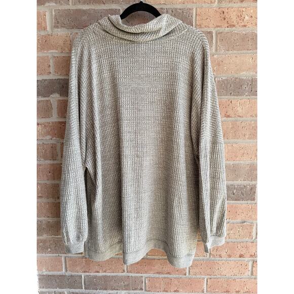 Westbound Women's Gray Stretch Turtleneck Long Sleeve Pullover Sweater Sz 3X NWT - Picture 1 of 3